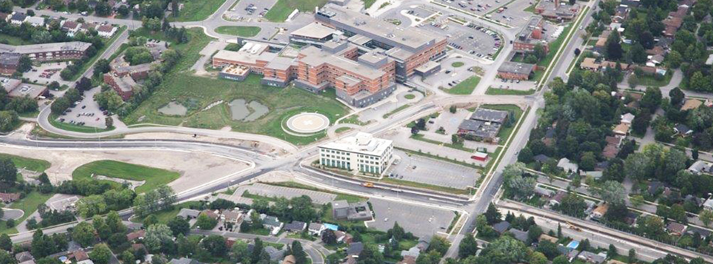 Photo of aerial view of clinic facility